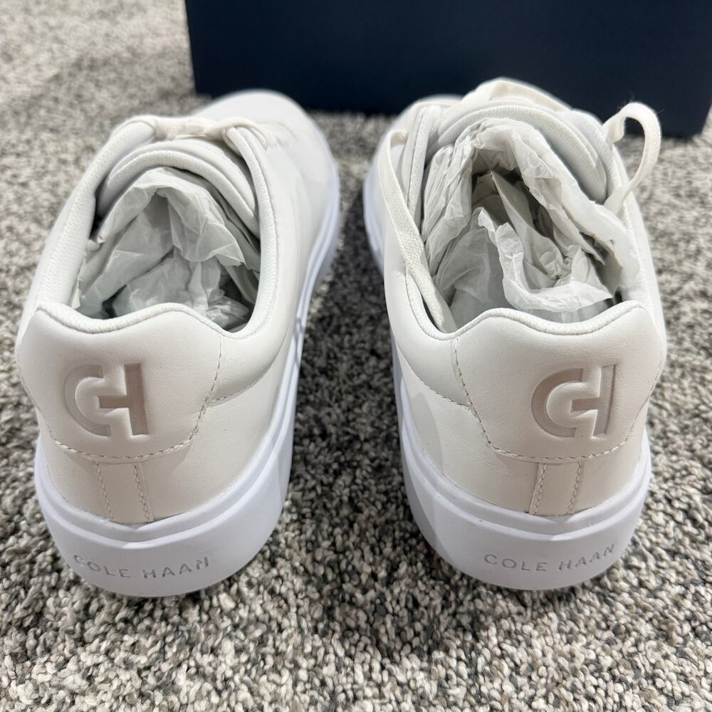 New in Box, Cole Haan White Grand Crosscourt Traveler Sneaker, Women's Size 10 - Picture 4 of 8